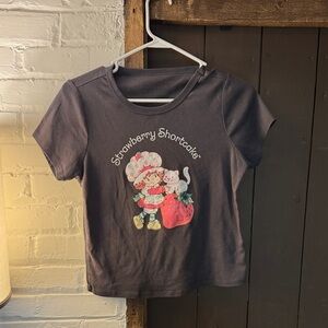 Strawberry Shortcake Graphic Tee - Charcoal